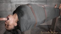 Wrapped ebony cannot do anything except dick sucking