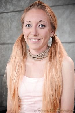 Pigtailed white teen forced into interracial oral sex