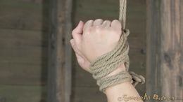 Lovely ebony slut is waiting for her master