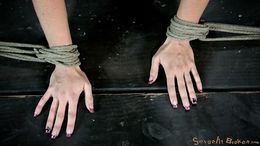 Athletic ebony forced to suck a big white boner