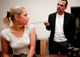 The pleasure of cutting with the school cane