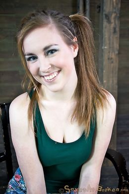 Gagged teen used as a dick-swallowing doll