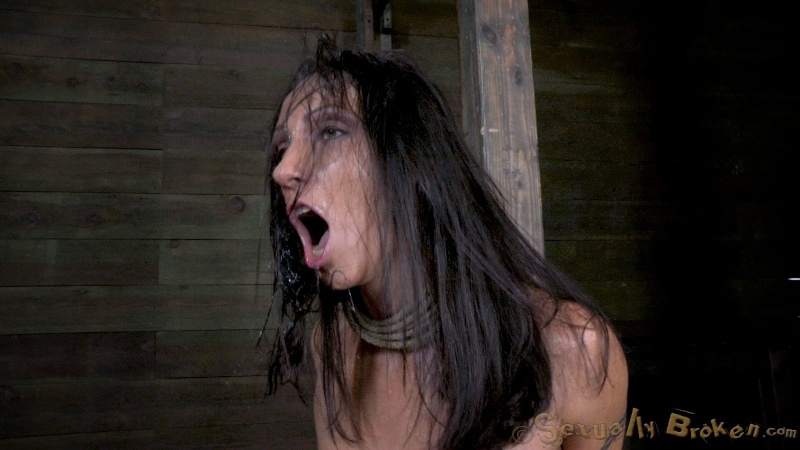 Venona takes a dick deep down her throat while being strangled